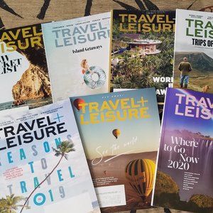 TRAVEL + LEISURE MAGAZINE, 7 issues Bucket List, Islands, Ireland,Trips, 2018-19